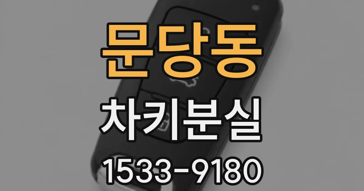 문당동 차키분실