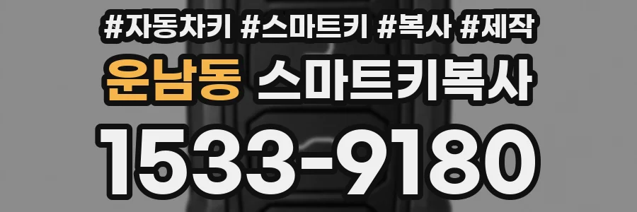운남동 스마트키복사