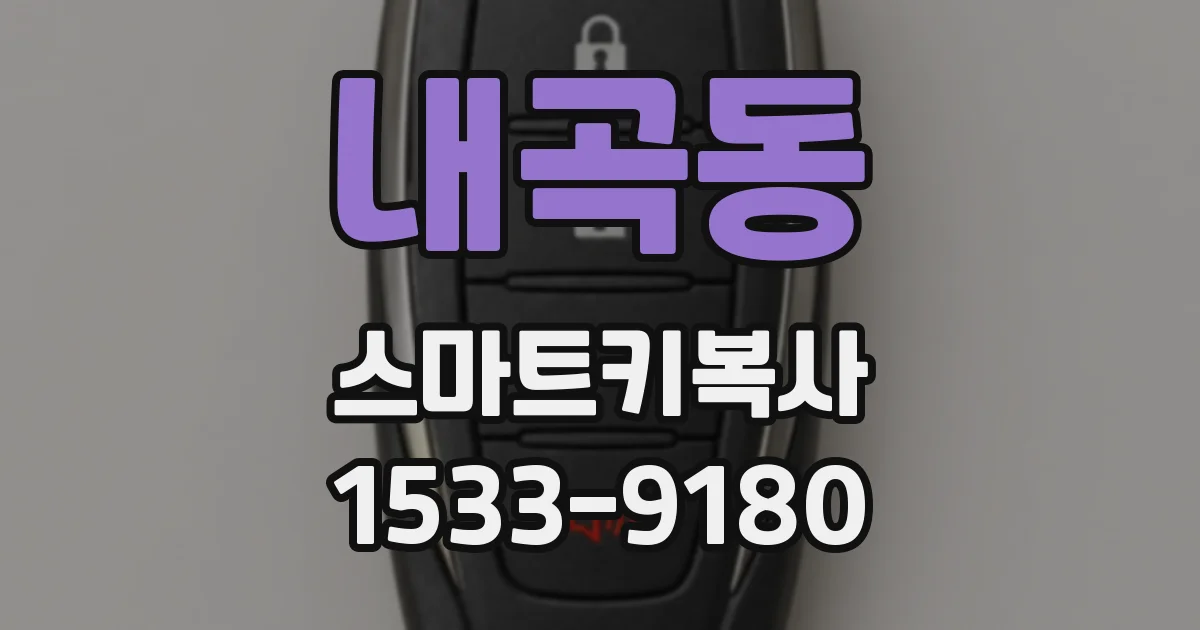 내곡동 스마트키복사