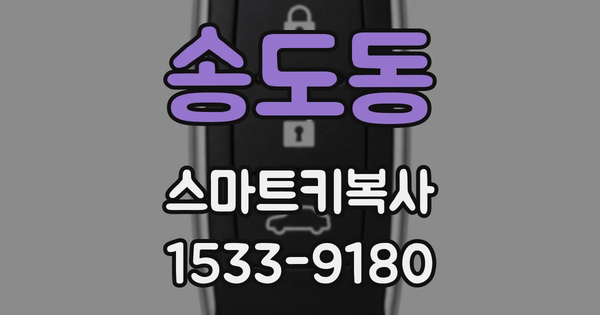 송도동 스마트키복사