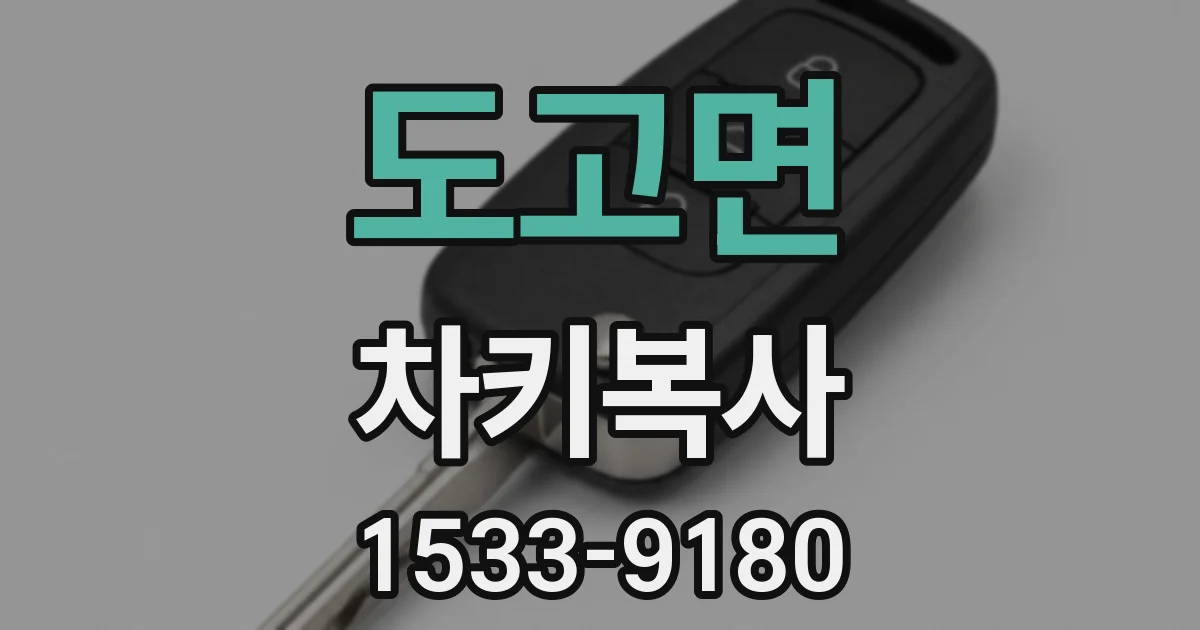도고면 차키복사