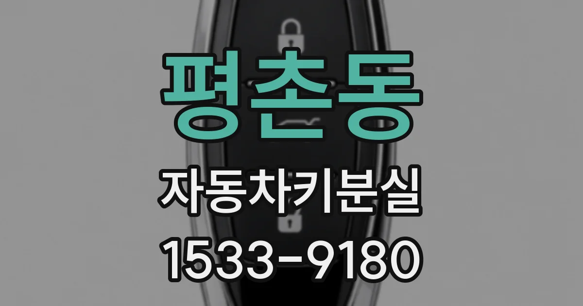 평촌동 자동차키분실