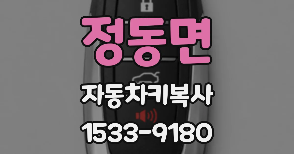 정동면 자동차키복사