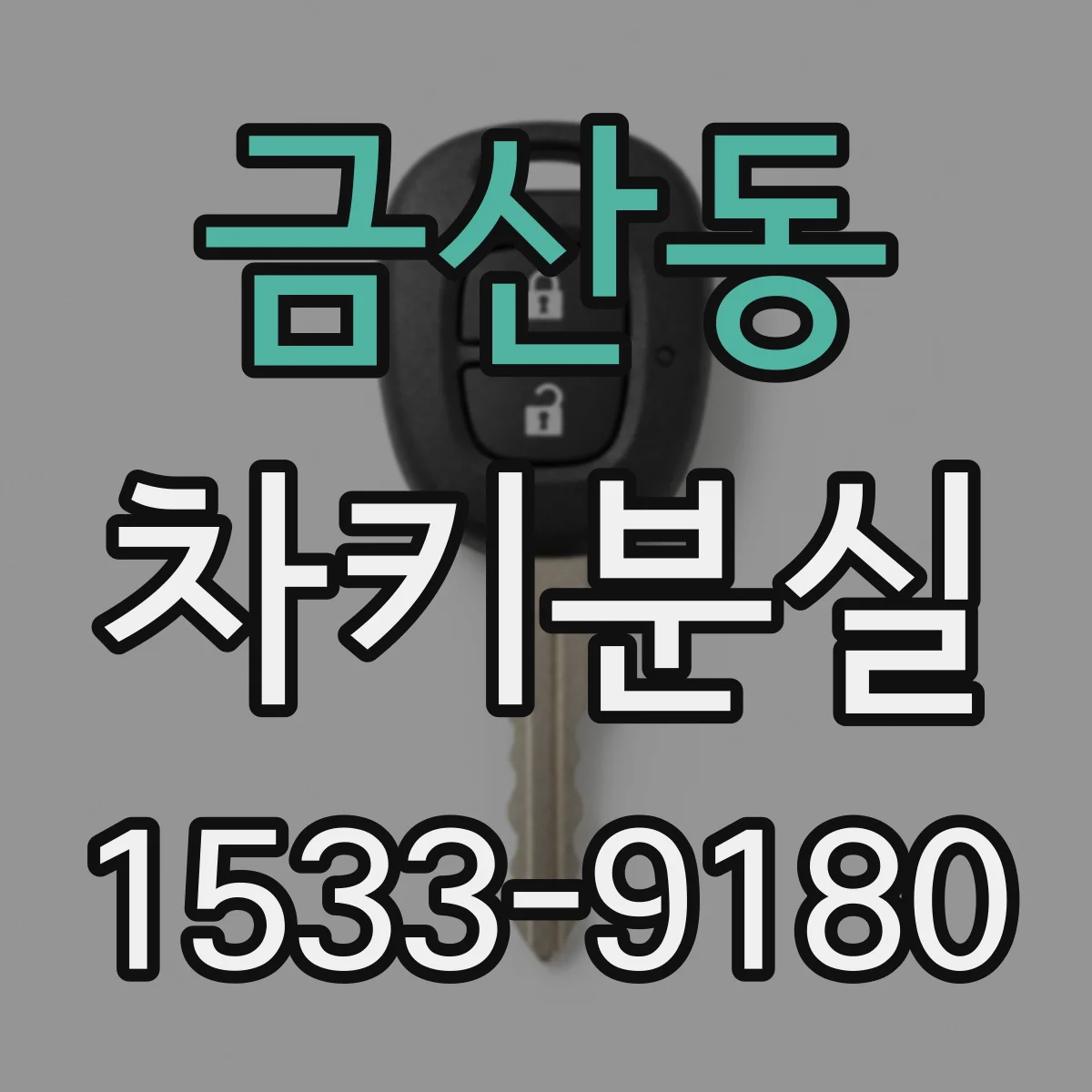 금산동 차키분실
