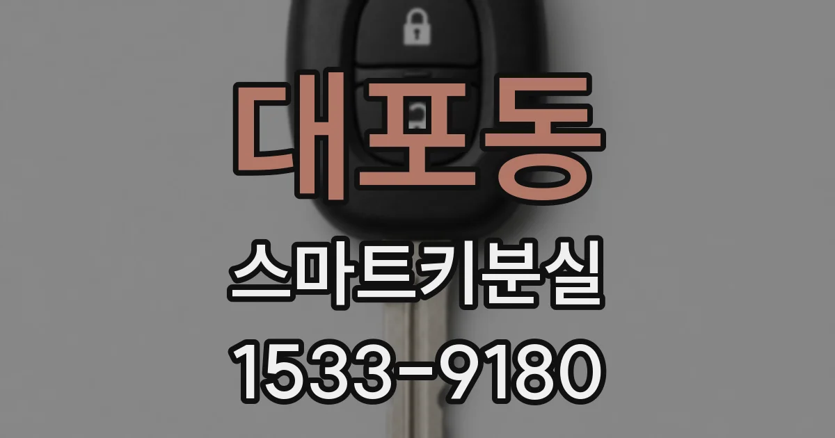 대포동 스마트키분실