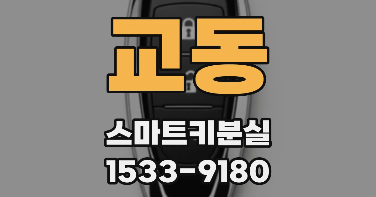 교동 스마트키분실