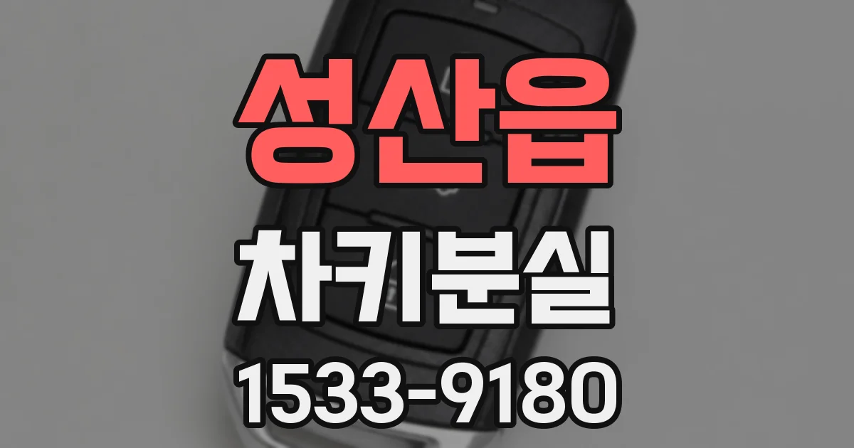 성산읍 차키분실