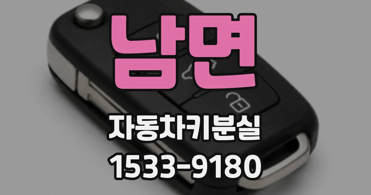 남면 자동차키분실