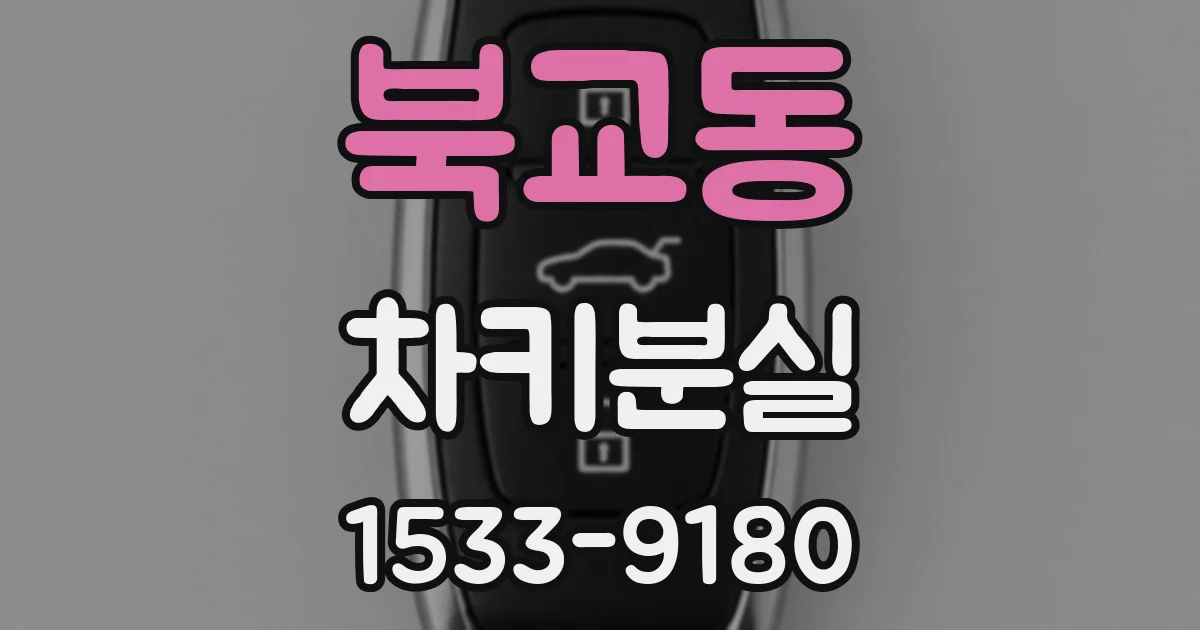 북교동 차키분실