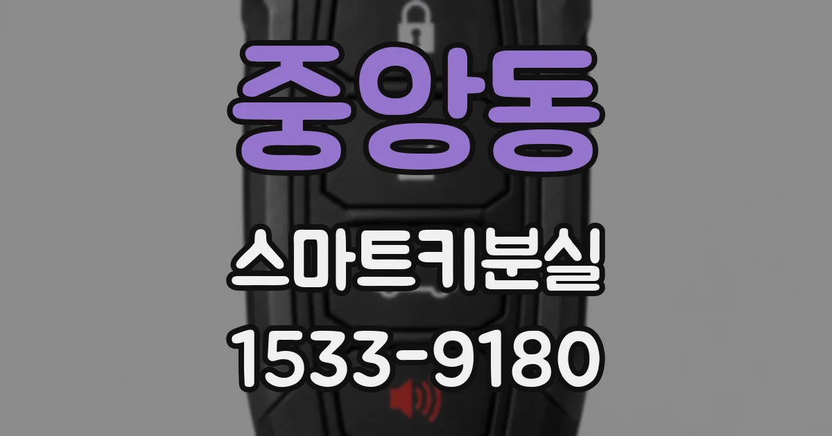 중앙동 스마트키분실