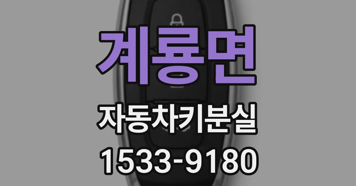 계룡면 자동차키분실