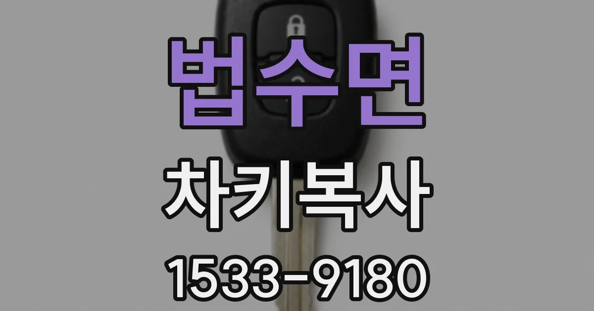법수면 차키복사