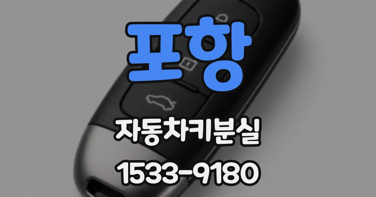 포항 자동차키분실