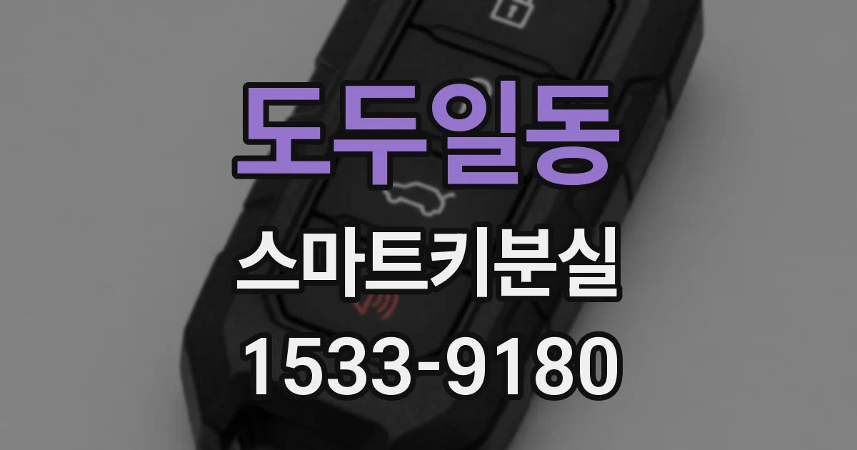 도두일동 스마트키분실