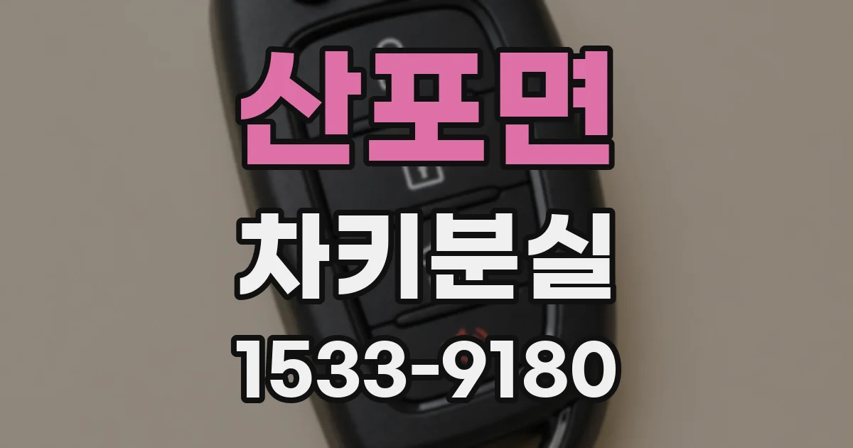산포면 차키분실
