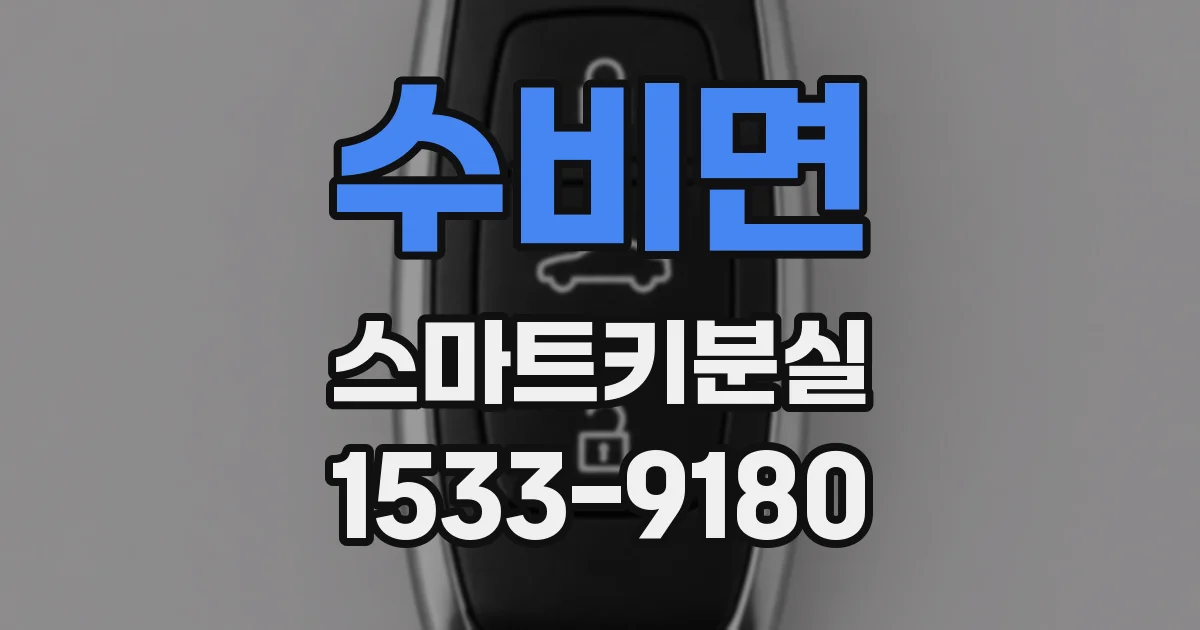 수비면 스마트키분실
