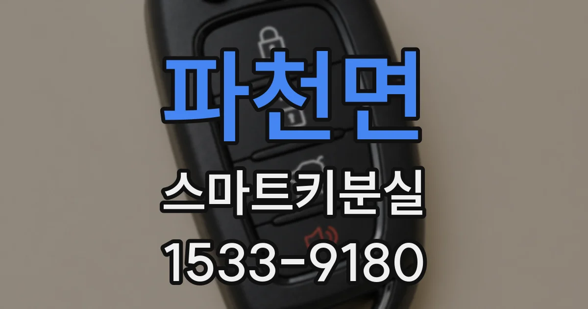 파천면 스마트키분실