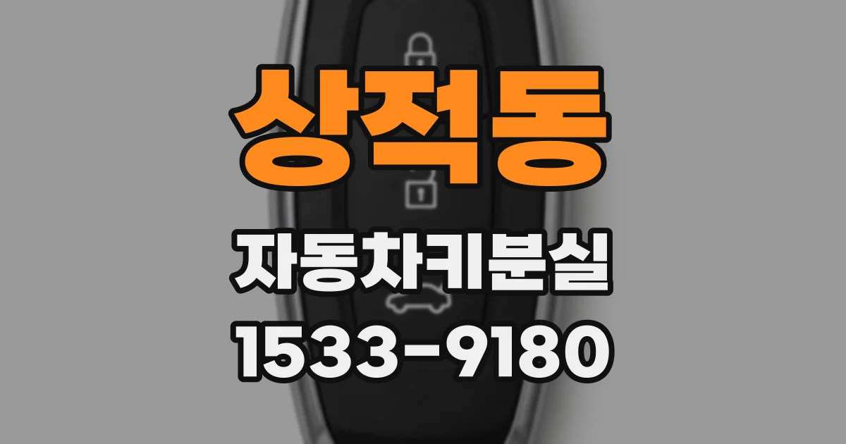 상적동 자동차키분실