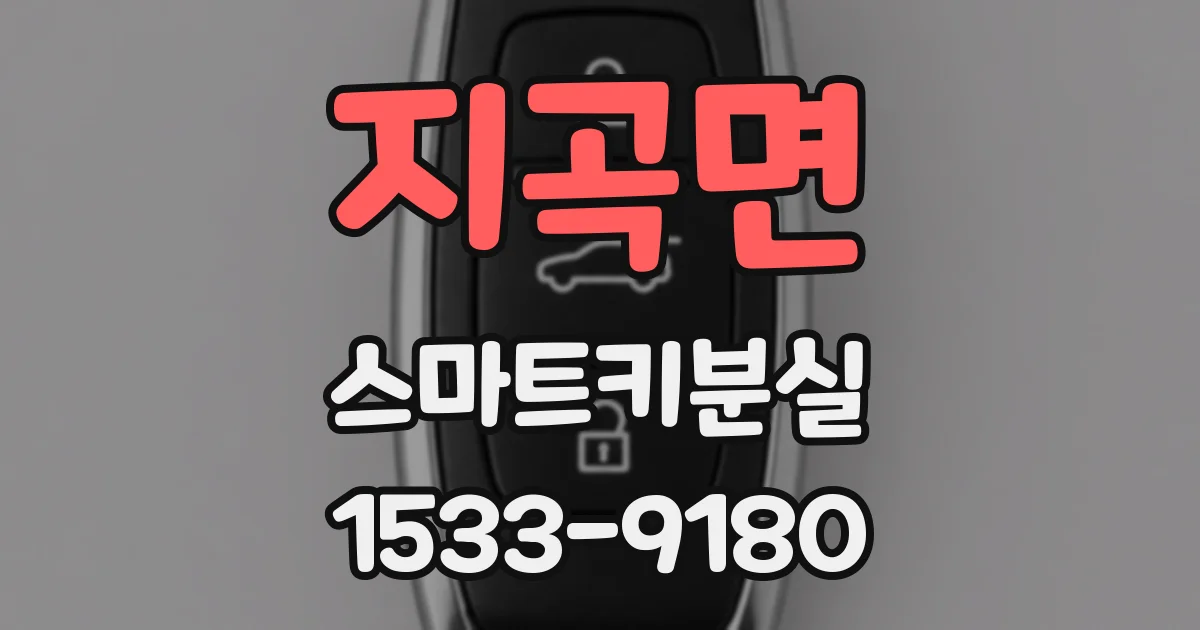 지곡면 스마트키분실