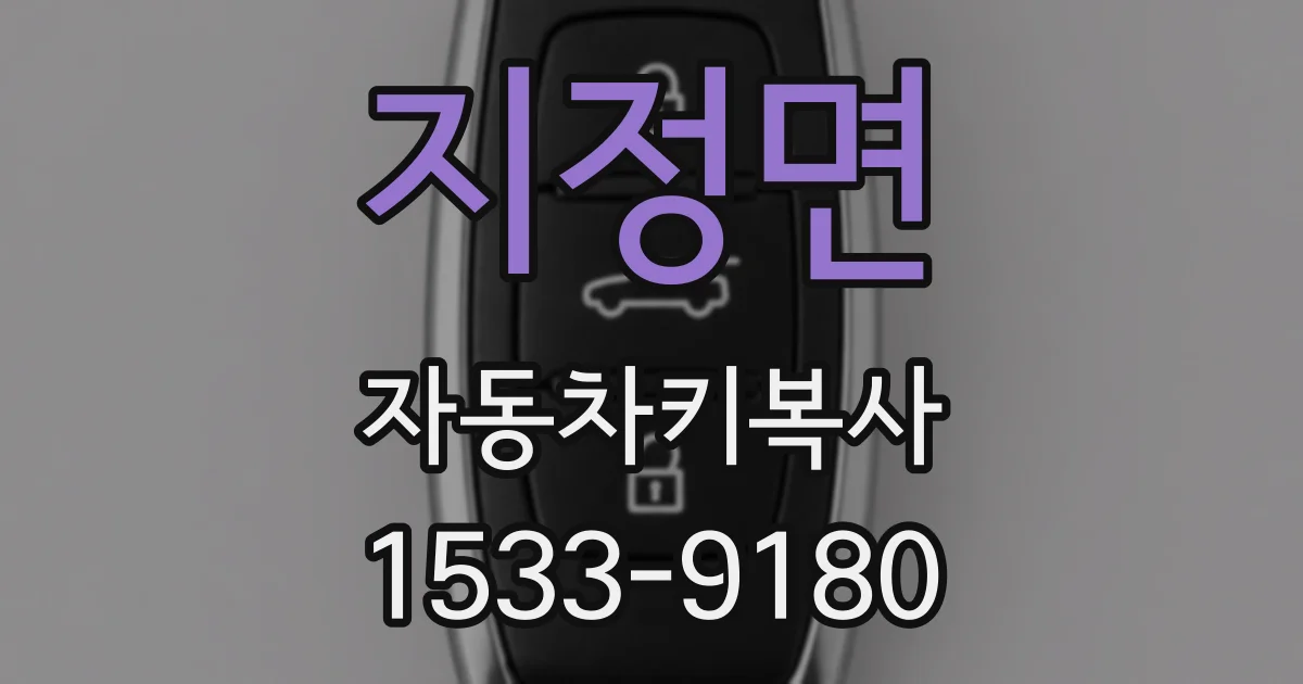 지정면 자동차키복사