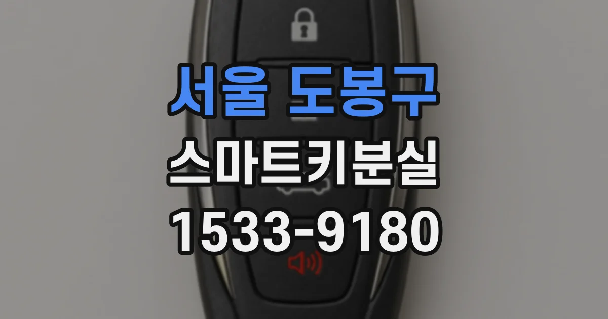 서울 도봉구 스마트키분실