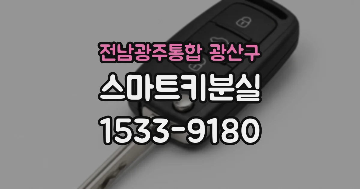 전남광주통합 광산구 스마트키분실