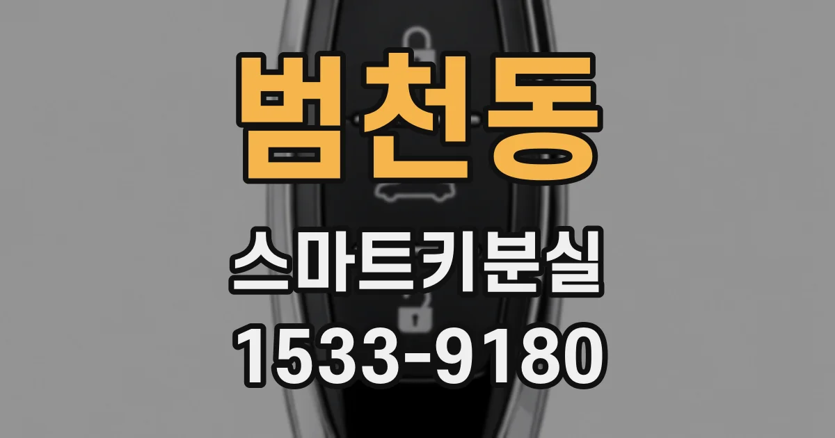 범천동 스마트키분실