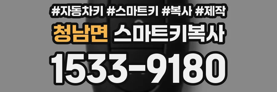 청남면 스마트키복사