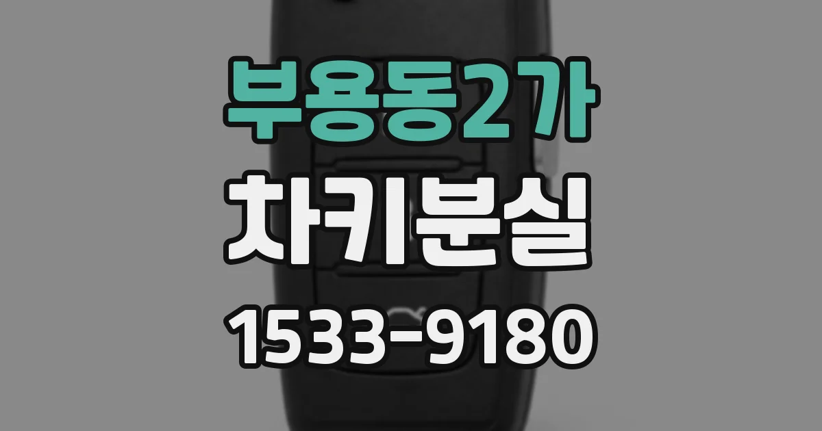 부용동2가 차키분실