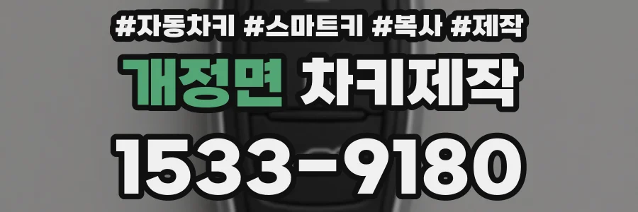 개정면 차키제작