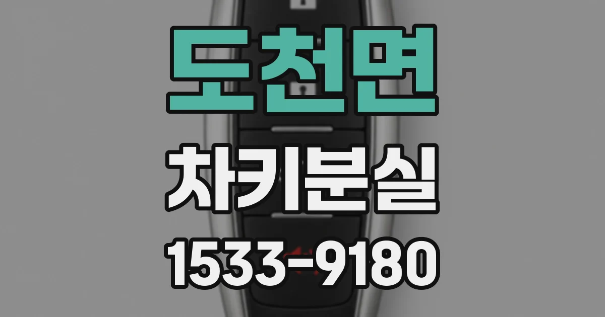 도천면 차키분실