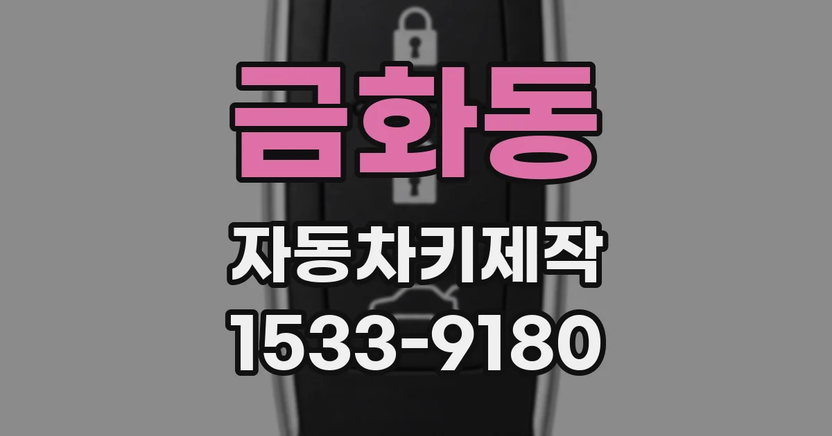 금화동 자동차키제작