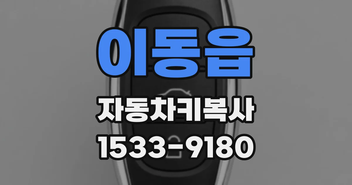 이동읍 자동차키복사