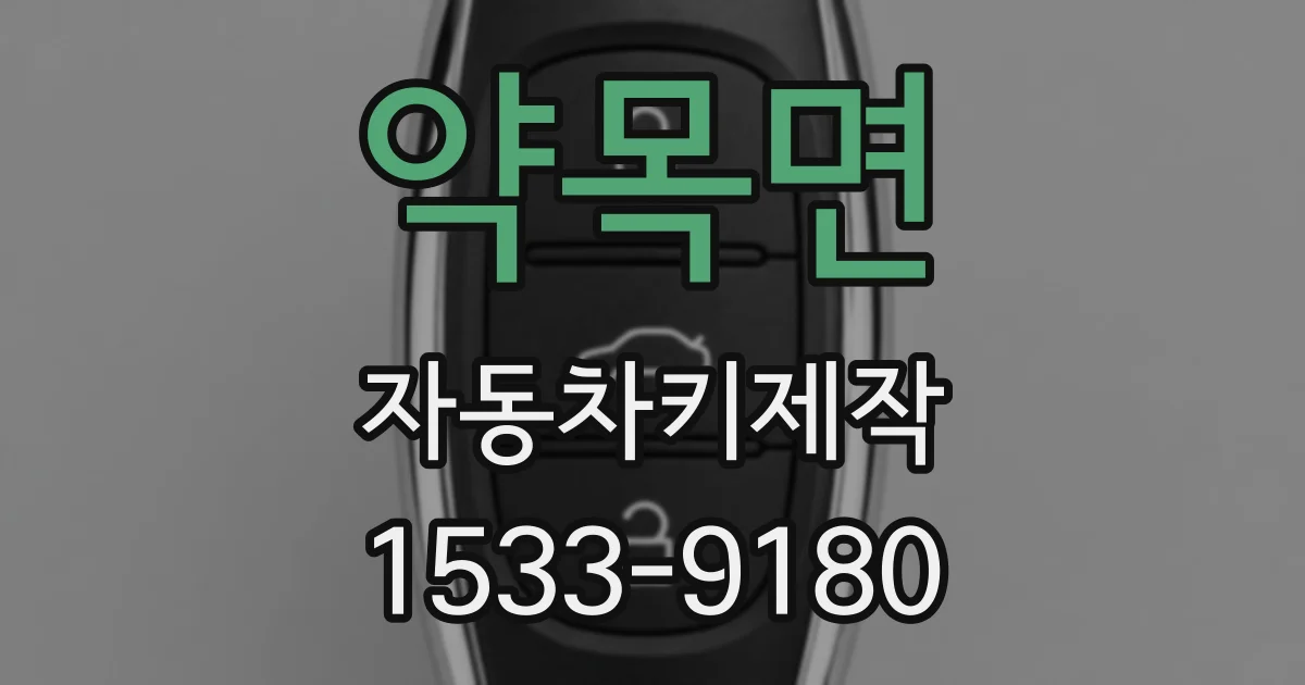 약목면 자동차키제작