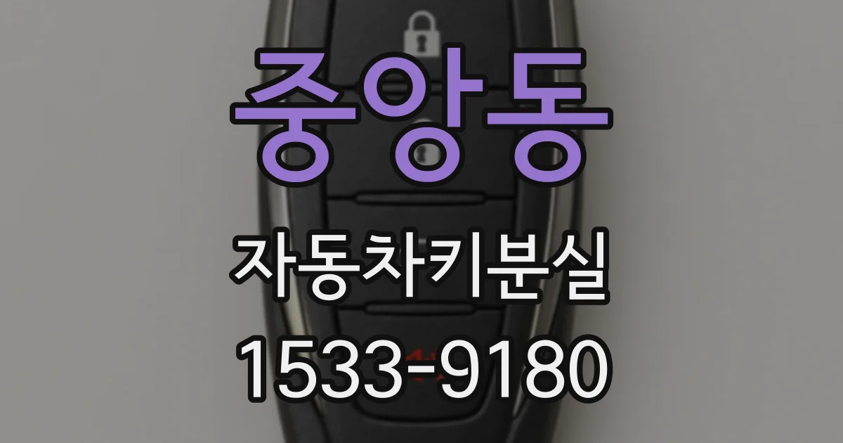 중앙동 자동차키분실