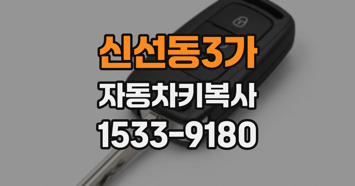 신선동3가 자동차키복사