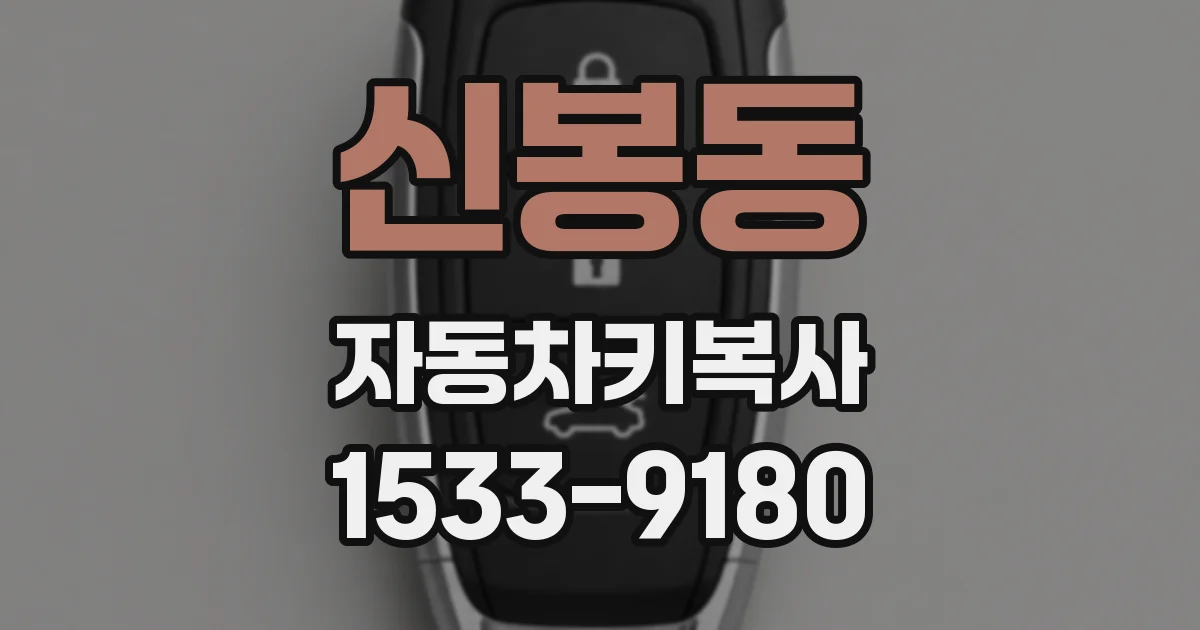 신봉동 자동차키복사