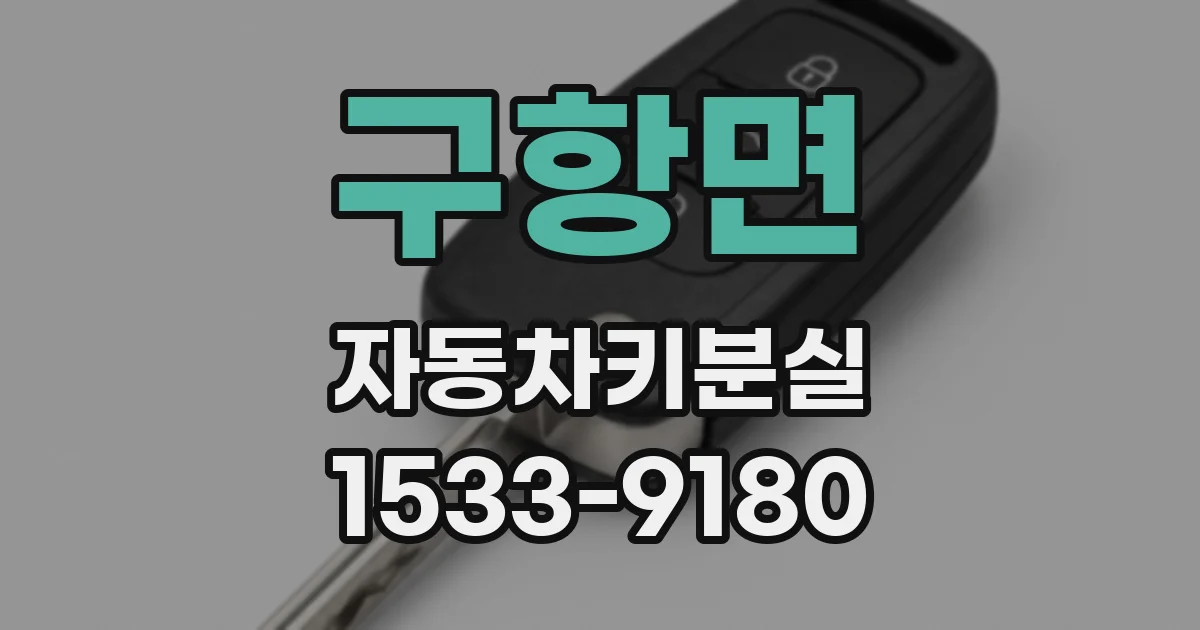 구항면 자동차키분실