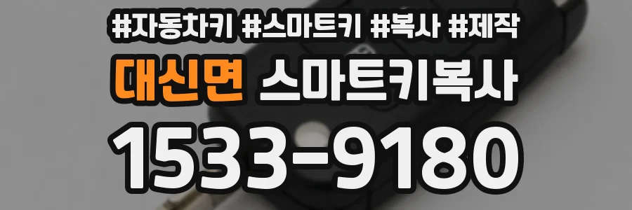 대신면 스마트키복사