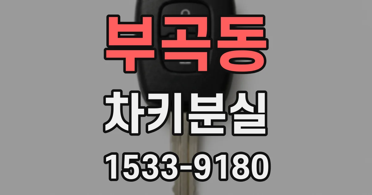 부곡동 차키분실