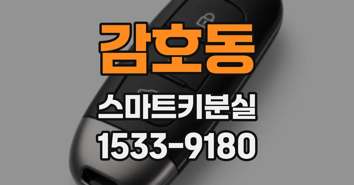 감호동 스마트키분실