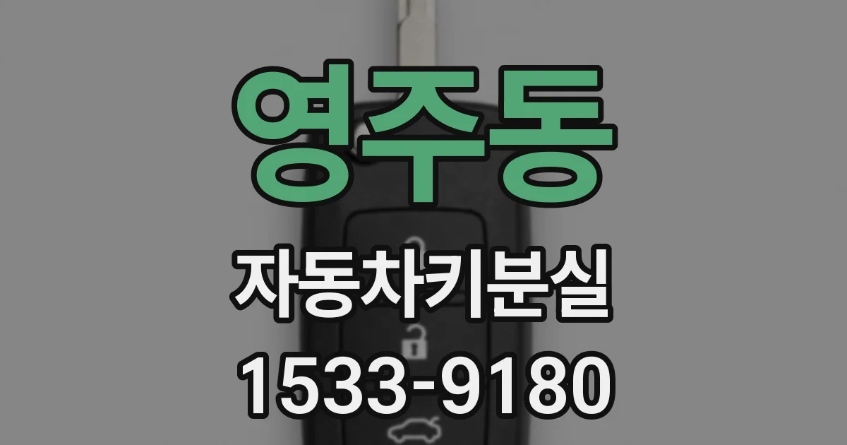 영주동 자동차키분실
