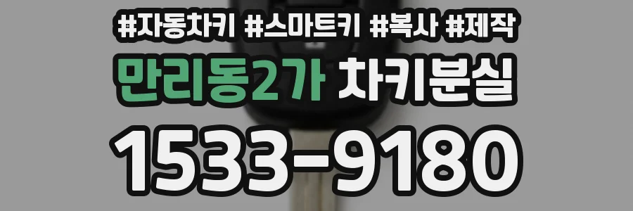 만리동2가 차키분실