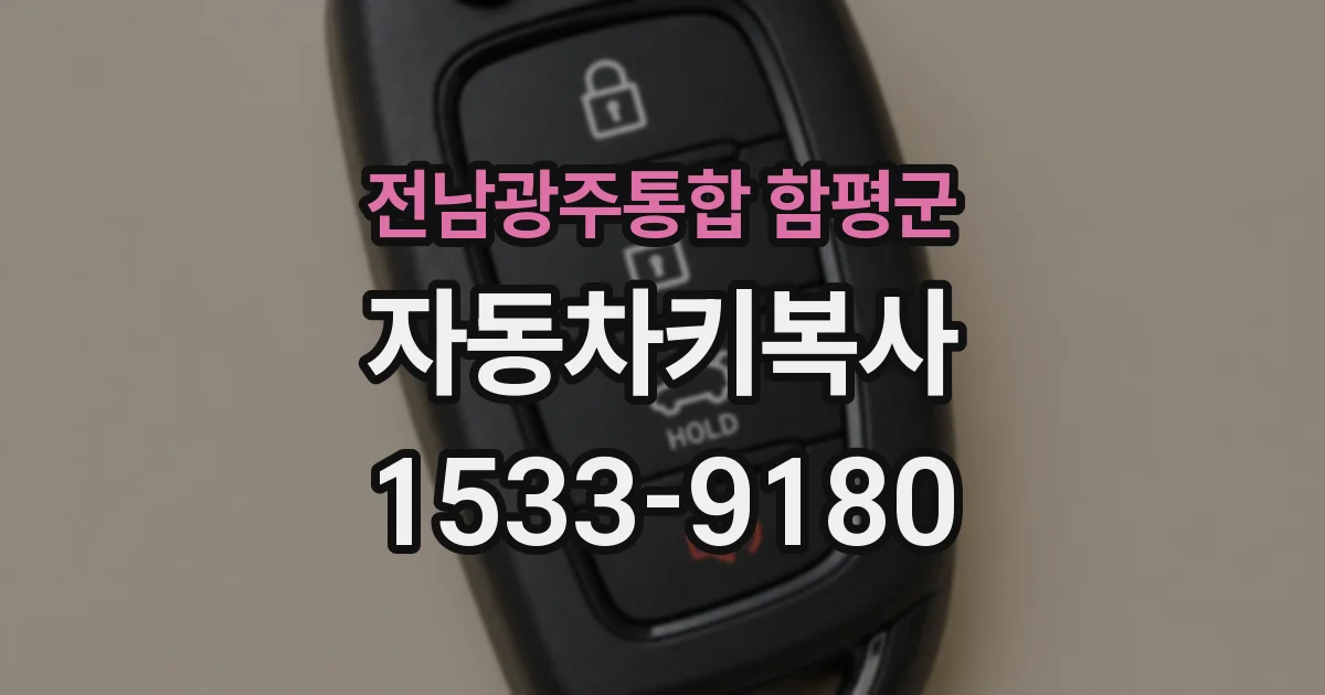 전남광주통합 함평군 자동차키복사