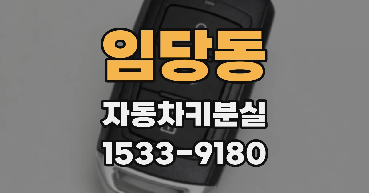 임당동 자동차키분실