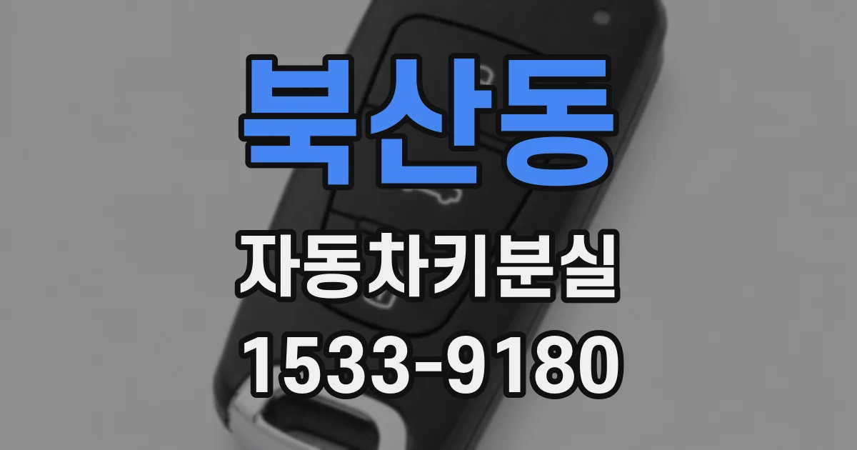 북산동 자동차키분실