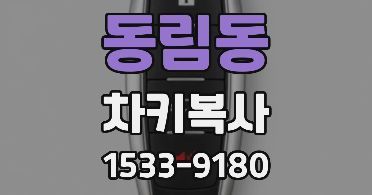 동림동 차키복사
