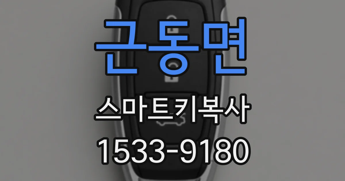 근동면 스마트키복사