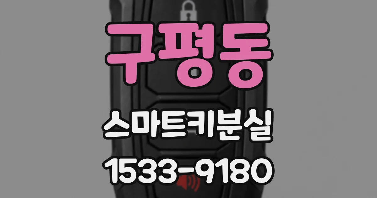 구평동 스마트키분실
