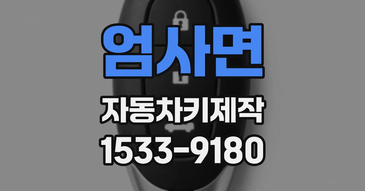 엄사면 자동차키제작